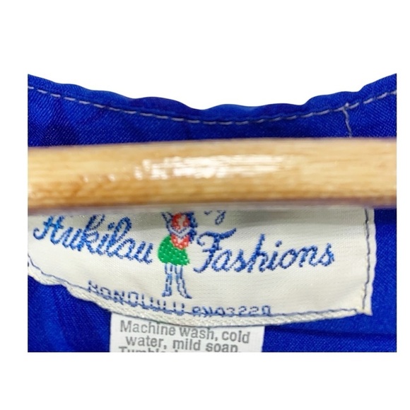 Vintage Hukilau Fashions Hawaiian Maxi Dress Size 6 - Picture 9 of 10